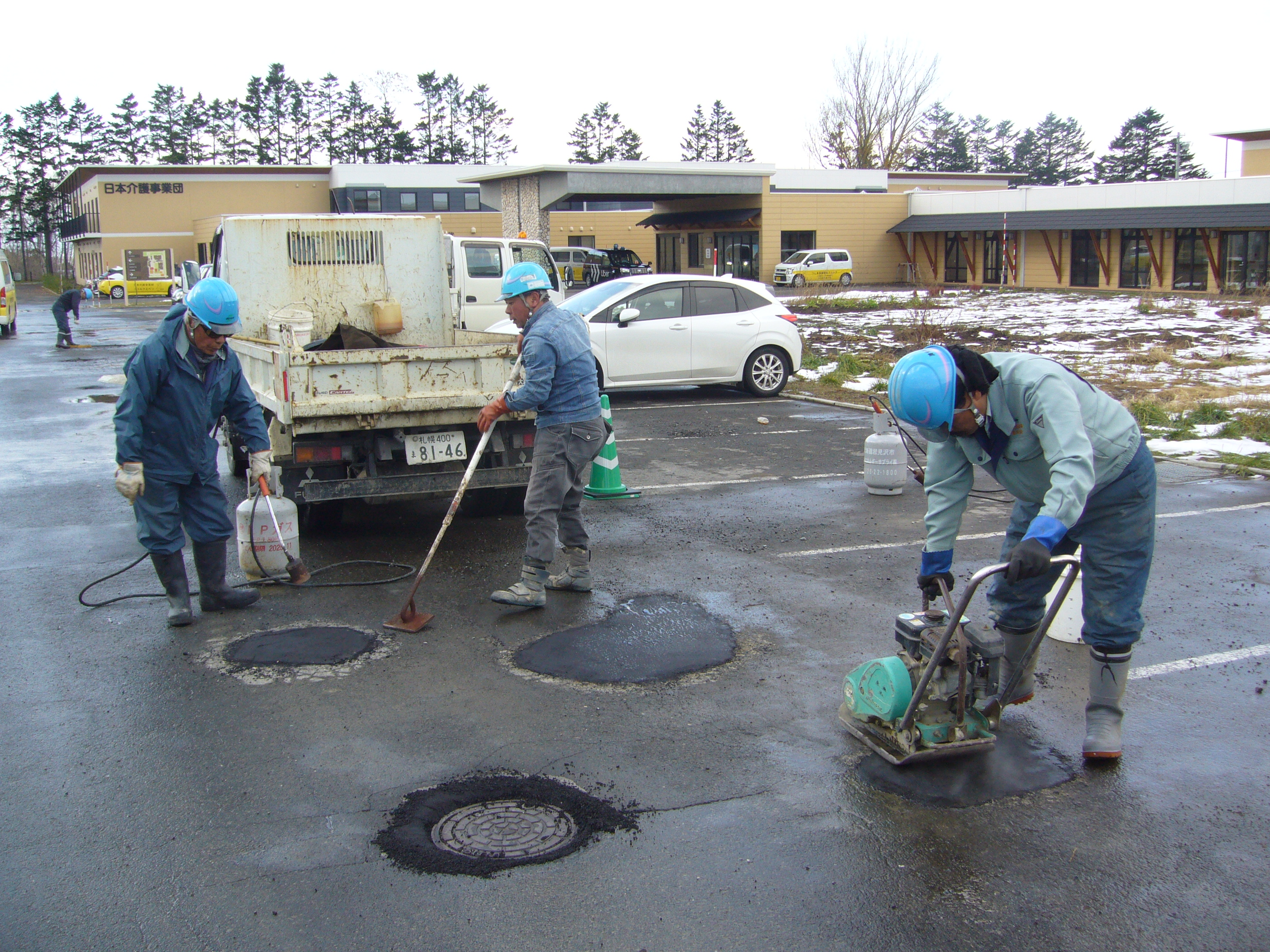 HP 3 農園前転圧中