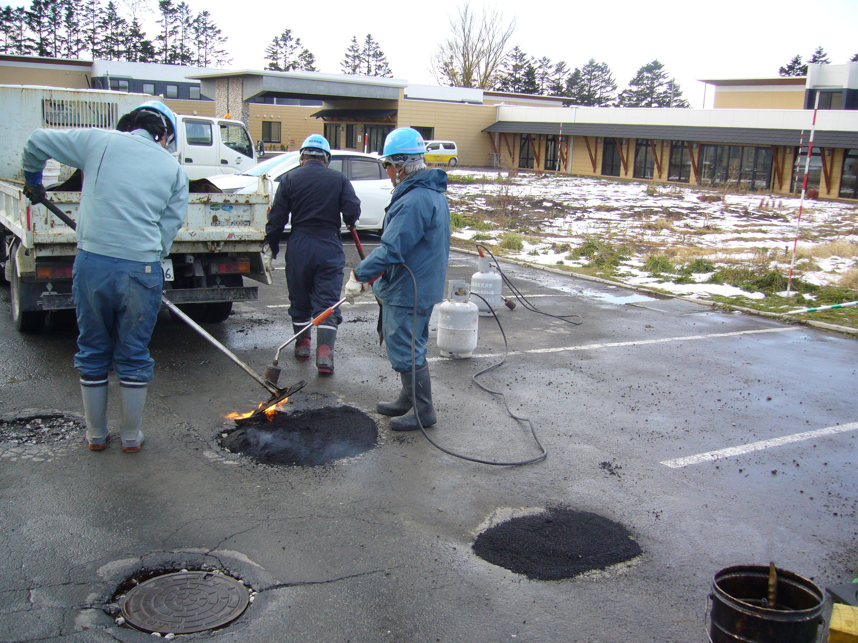 HP 3 農園前作業中